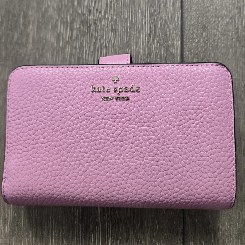 Kate Spade Lena Medium Bifold Pebbled‎ Leather Wallet